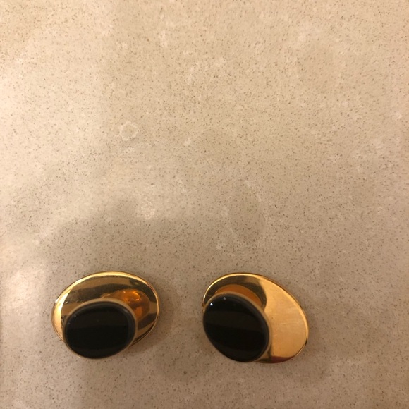 Ross-Simons Gold 1/20  and Black Oval Cufflinks - Picture 9 of 16